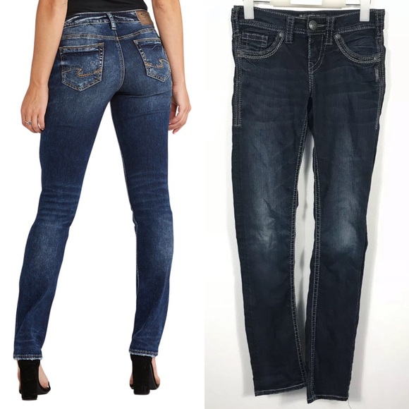 Silver Jeans Denim - ❤️Silver Women Jeans Berkley Dark Wash 24 X 32